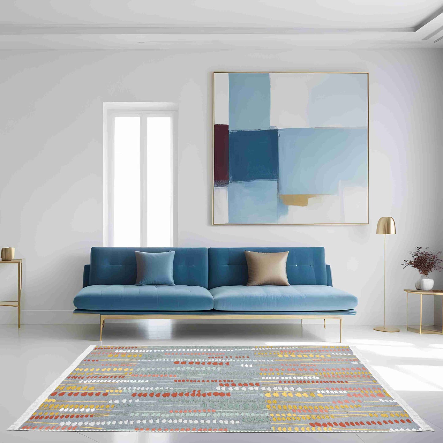 Arya Rain Rug - Carpet in Modern Interior | Artistry Home