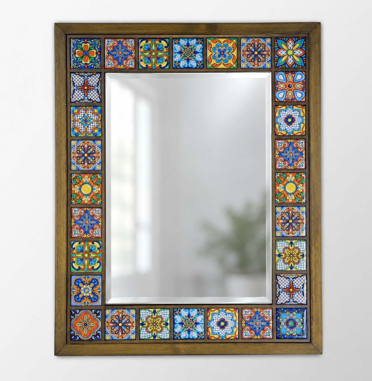 Sultan Edition Handmade Anatolian Ceramic Tile Wall Mirror