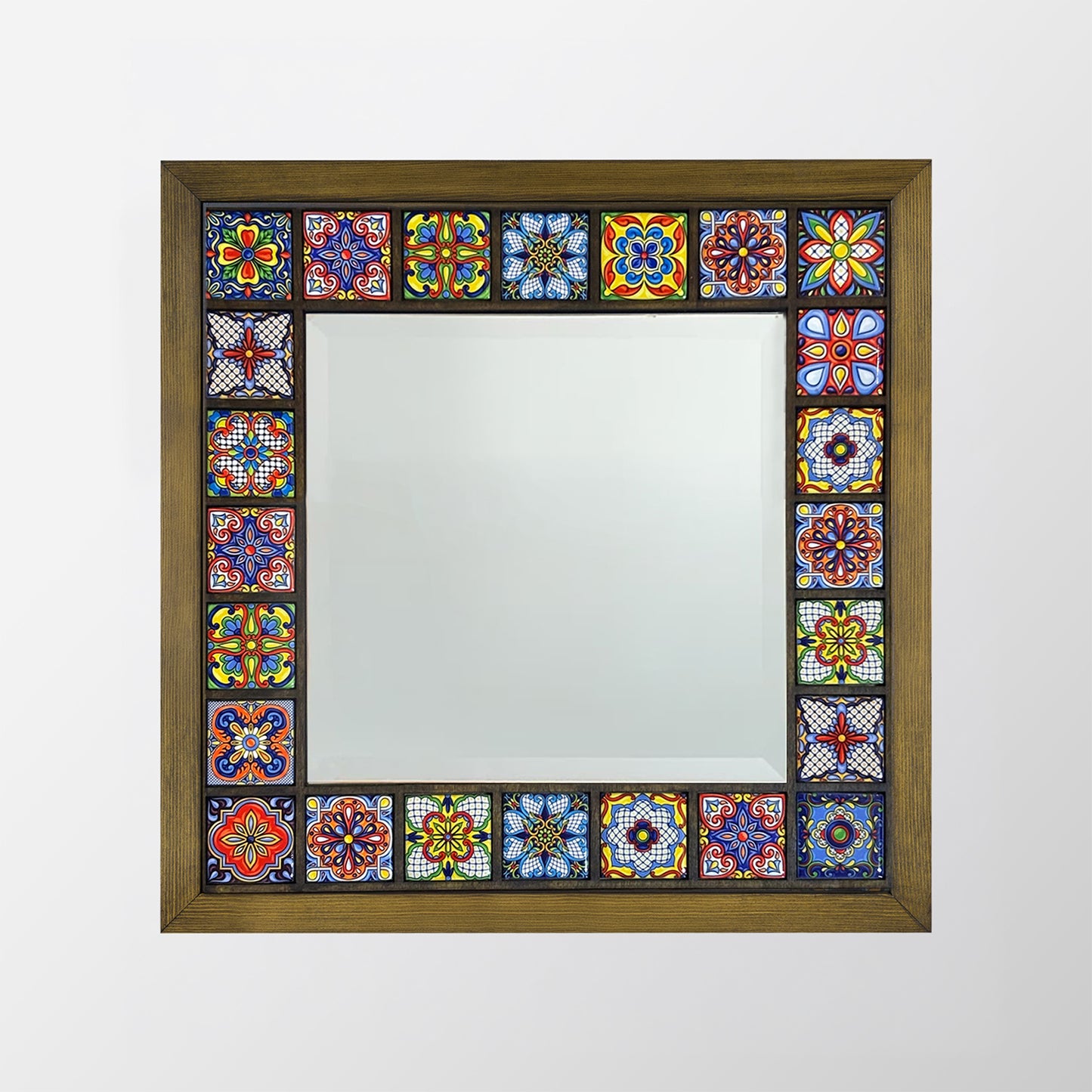 Sultan Edition Handmade Anatolian Ceramic Tile Wall Mirror