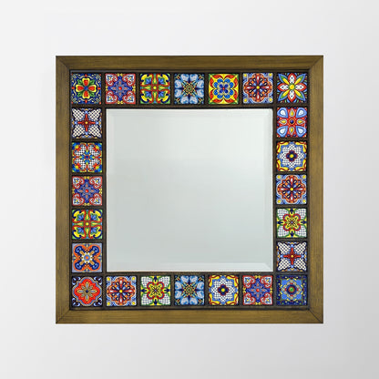 Sultan Edition Handmade Anatolian Ceramic Tile Wall Mirror