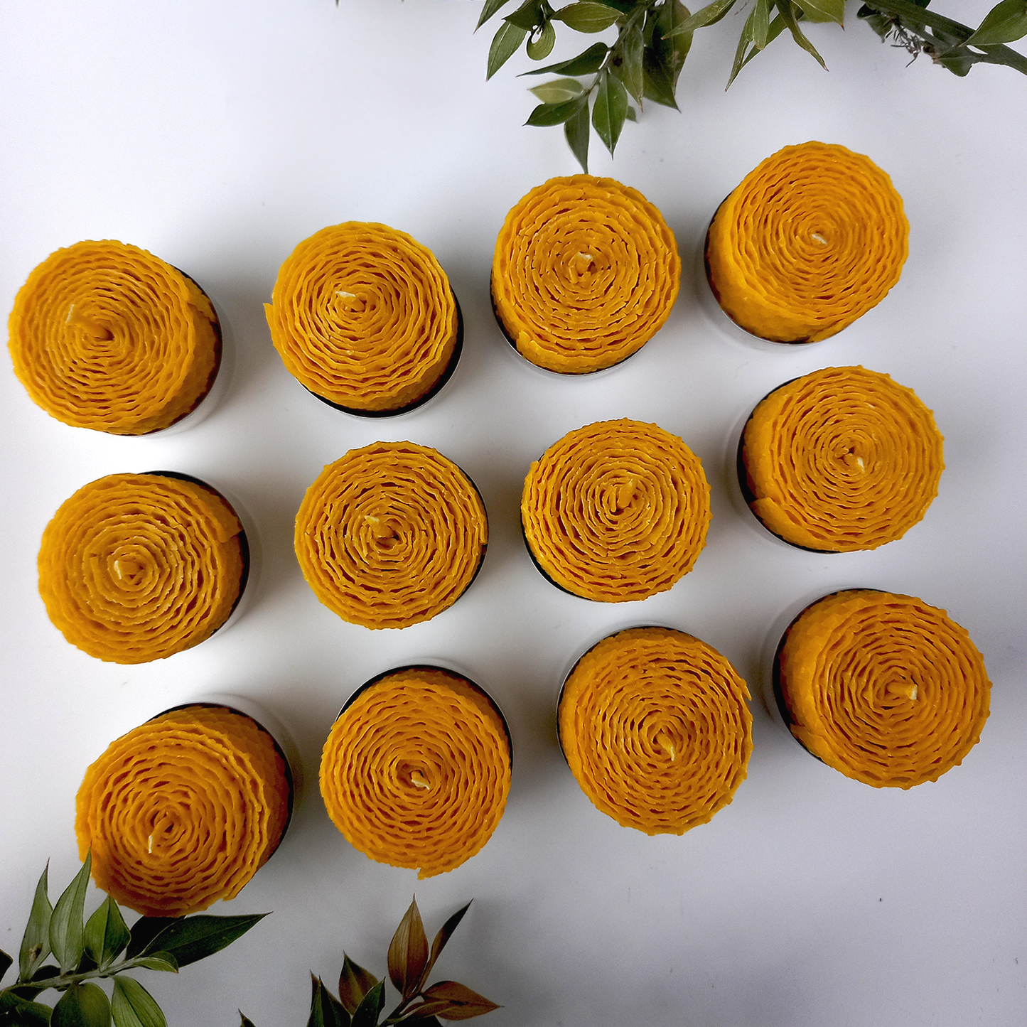 Handmade Beeswax Tealight Candle Set