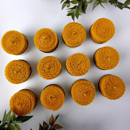 Handmade Beeswax Tealight Candle Set