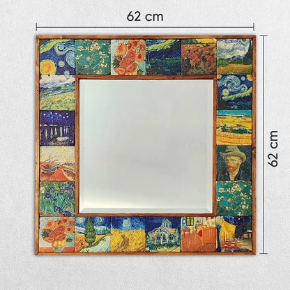 Van Gogh XL Mirror   62X62 cm