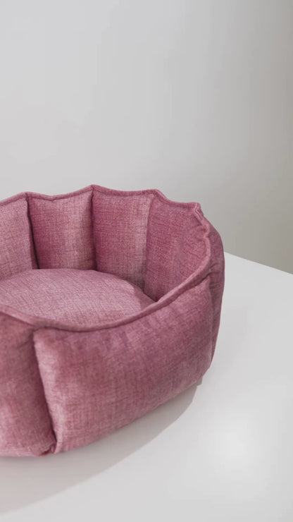Oyster Pet Bed Pink