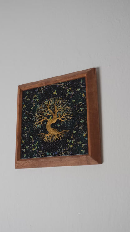 Tree of Life Twilight Stone Wall Art