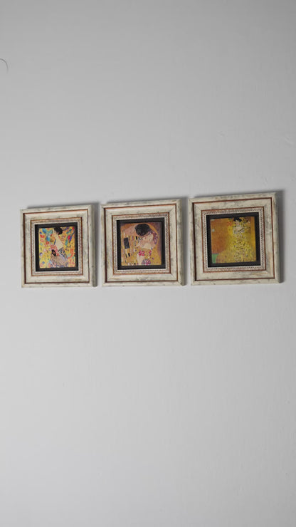 Gustav Klimt Classical Trio Stone Wall Art