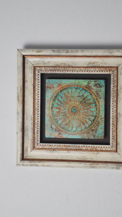 Lotus Flower of Life Trio Stone Wall Art