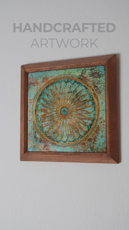 Flower of Life Natural Stone Wall Art
