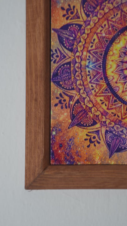 Mandala Red Stone Wall Art