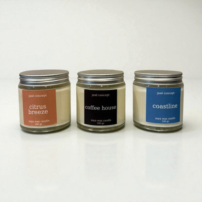 Seaside Calm Soy Candle Set
