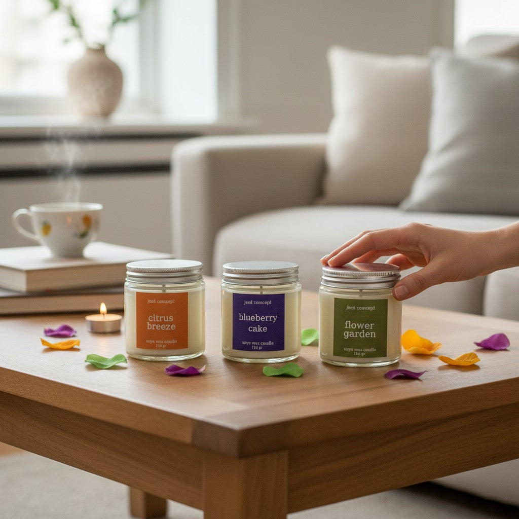 Floral Morning Soy Candle Set