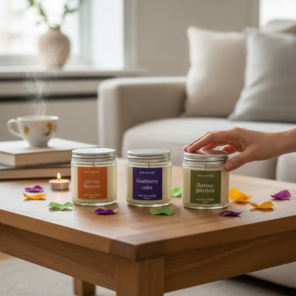 Floral Morning Soy Candle Set