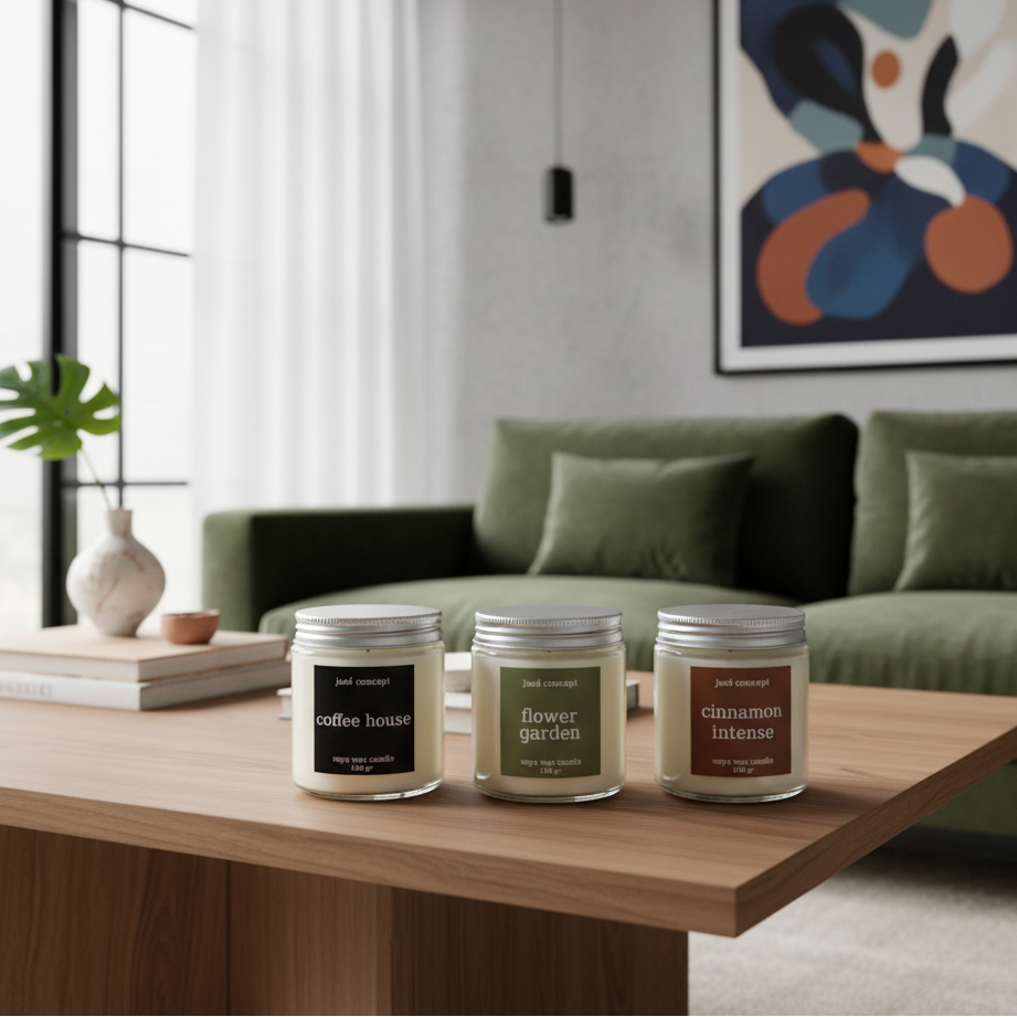 Warm Serenity Soy Candle Set