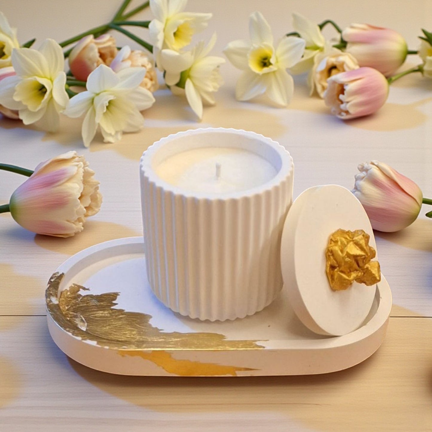 Golden Serenity - Soy Candle Duo