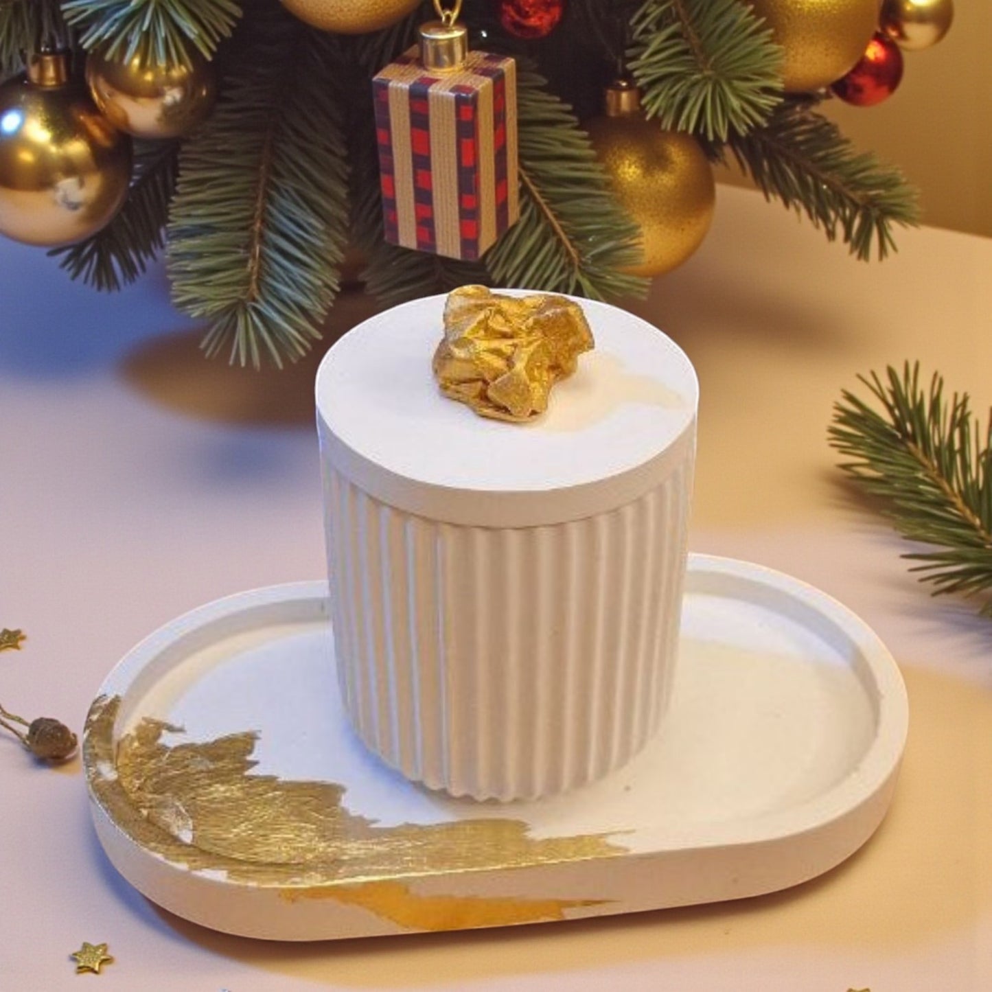 Golden Serenity - Soy Candle Duo