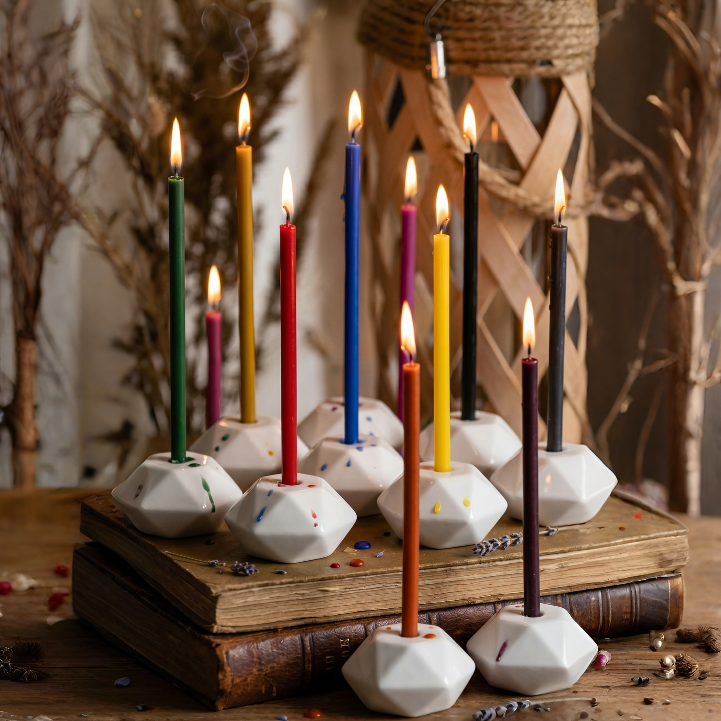 Beeswax Wish Tealight Candles Set (40 Piece)