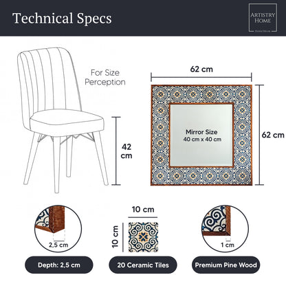 Heritage XL Mirror   62X62 cm