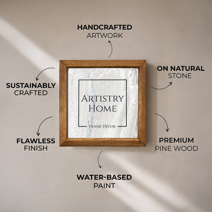 Seaside Harbour Natural Stone Wall Art