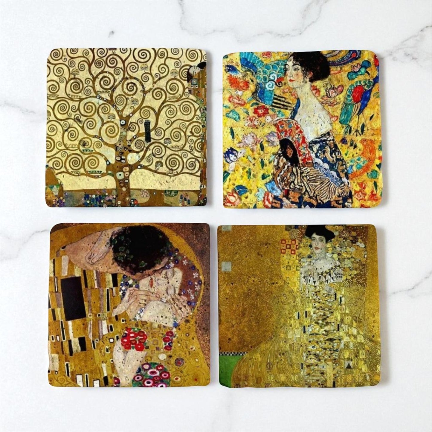 Set of 4 Klimt’s Touch Coaster