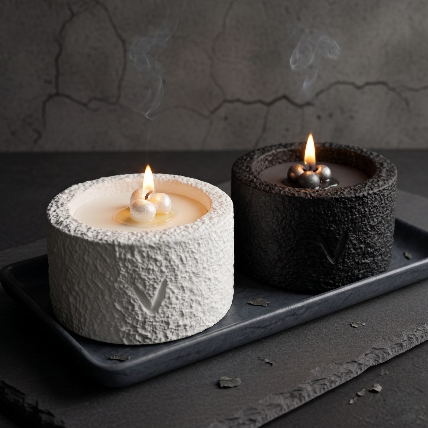 Yin & Yang Soy Candle Duo Set