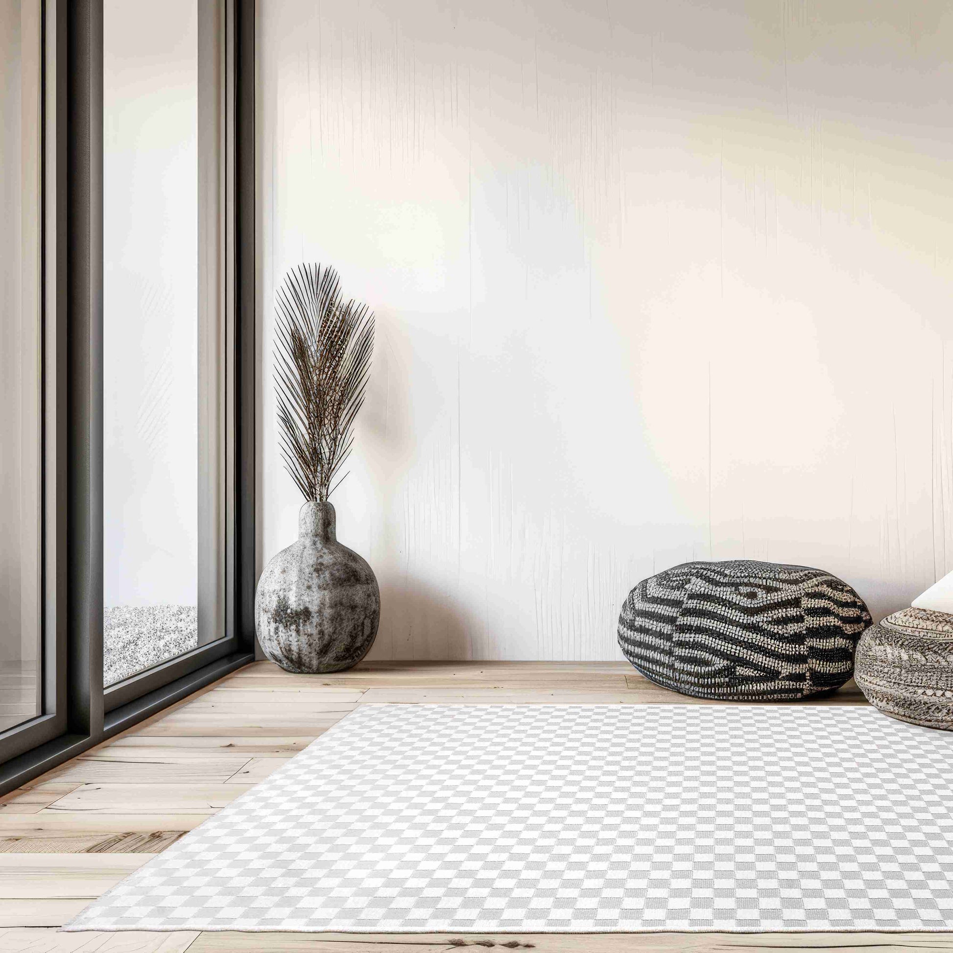 Ada Cream Rug with luxury apartment | Artistry Home