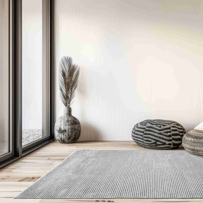 Ada Grey Rug with luxury apartment | Artistry Home